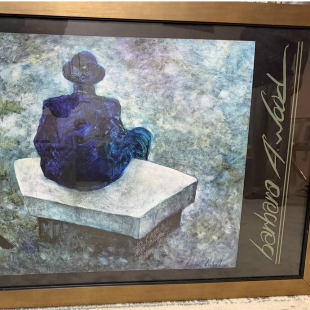 Barbara A. Wood signed authenticated fine art print. Title - Yesterday Memories